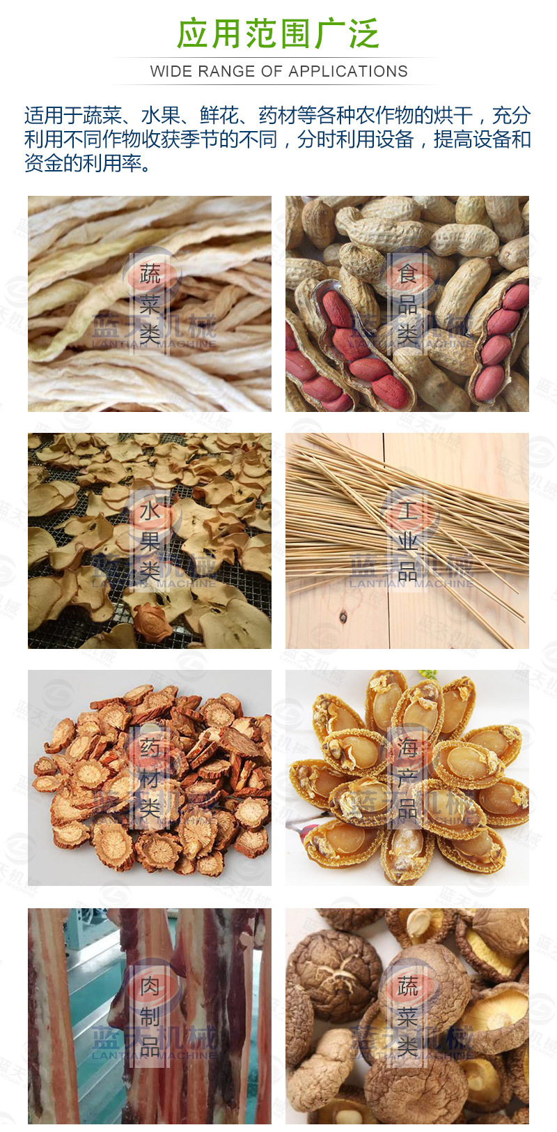 蘿卜烘干機(jī)應(yīng)用范圍